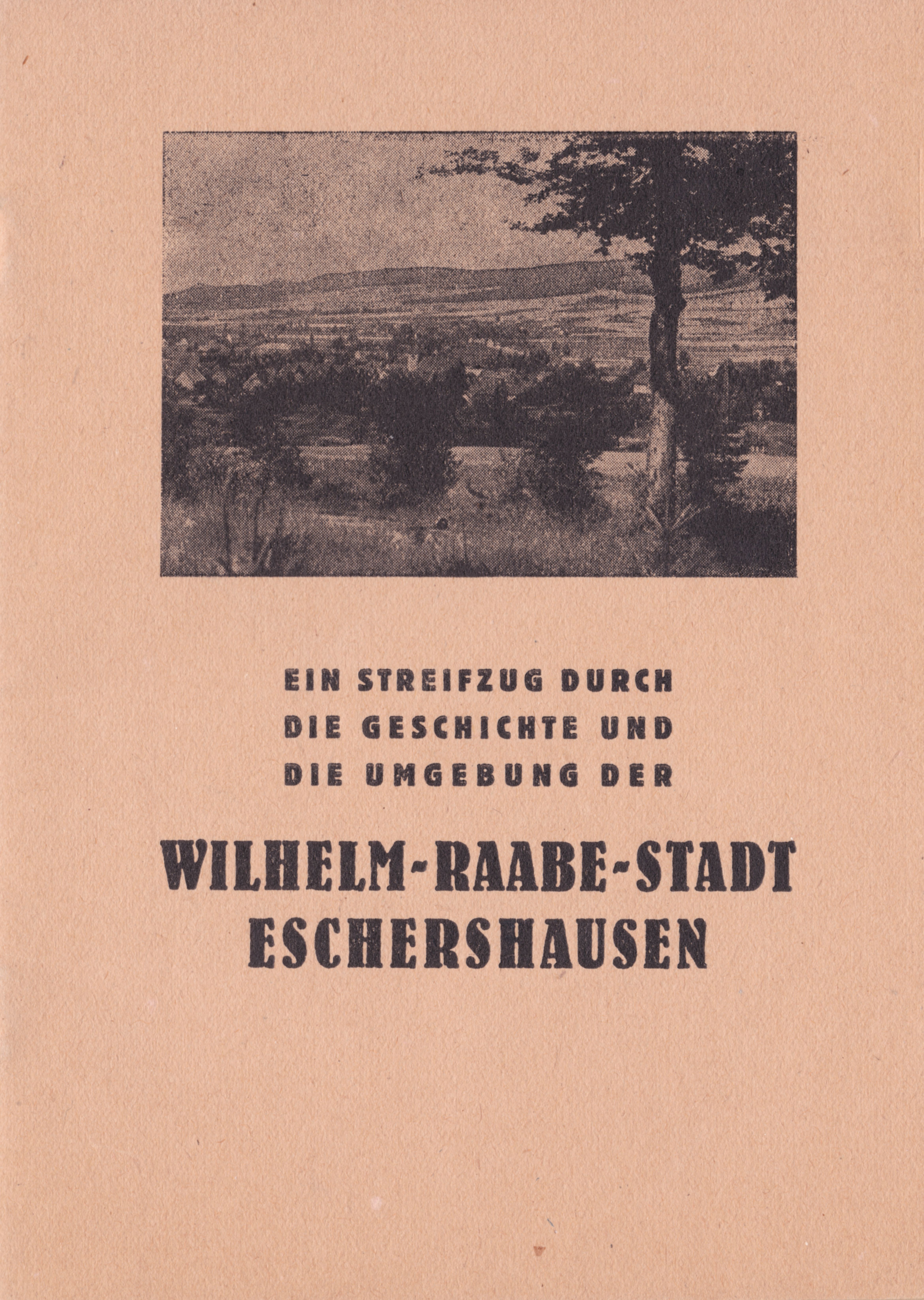 Frontseite des Buchs Raabestadt Eschershausen 1954